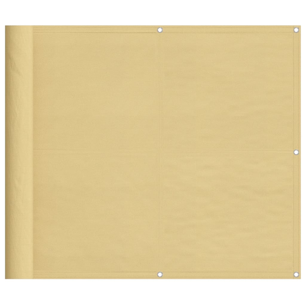 Balkonscherm 90x300 cm 100% oxford polyester zandkleurig
