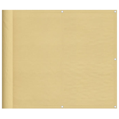 Balkonscherm 90x300 cm 100% oxford polyester zandkleurig