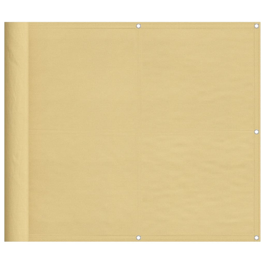 Balkonscherm 90x300 cm 100% oxford polyester zandkleurig