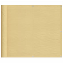 Balkonscherm 90x400 cm 100% oxford polyester zandkleurig