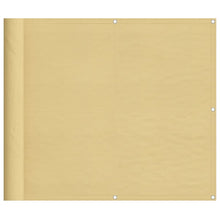 Balkonscherm 90x600 cm 100% oxford polyester zandkleurig