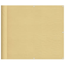 Balkonscherm 90x800 cm 100% oxford polyester zandkleurig