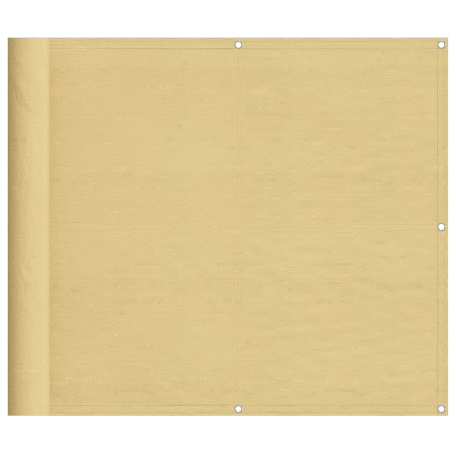 Balkonscherm 90x800 cm 100% oxford polyester zandkleurig