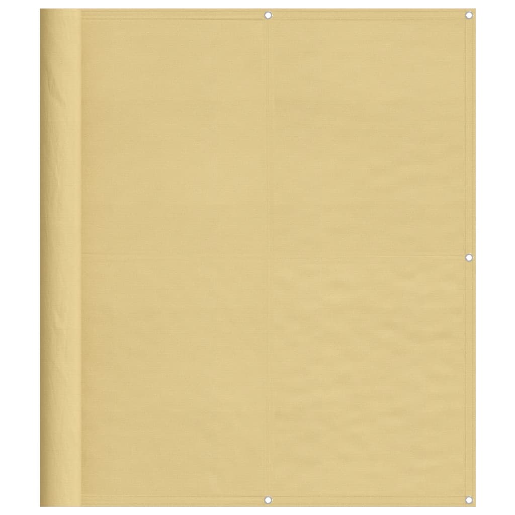Balkonscherm 120x800 cm 100% oxford polyester zandkleurig