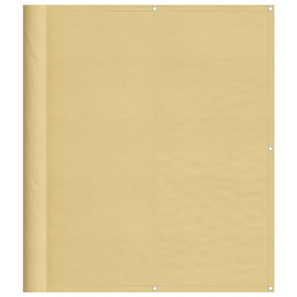 Balkonscherm 120x800 cm 100% oxford polyester zandkleurig