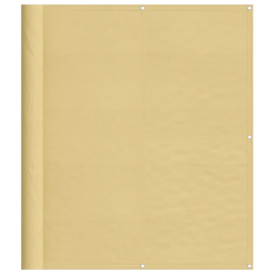 Balkonscherm 120x800 cm 100% oxford polyester zandkleurig