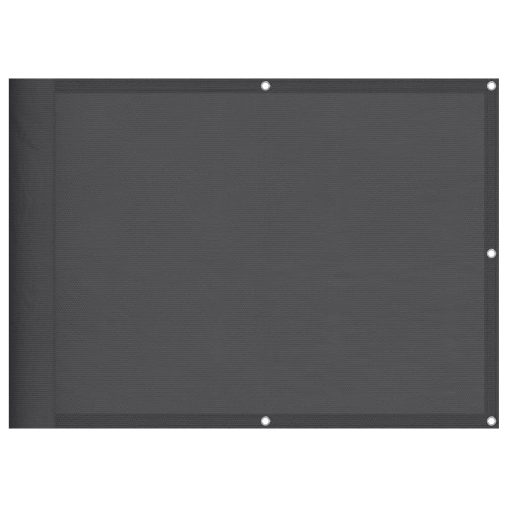 Balkonscherm 75X800 Cm 100% Polyester Oxford Antracietkleurig