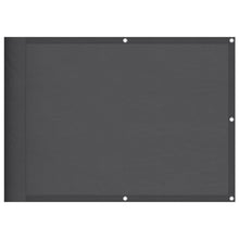 Balkonscherm 75X800 Cm 100% Polyester Oxford Antracietkleurig