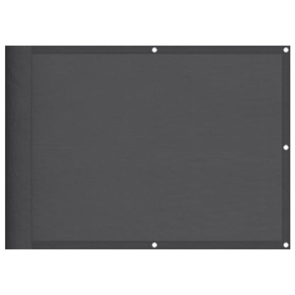 Balkonscherm 75X800 Cm 100% Polyester Oxford Antracietkleurig