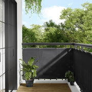 Balkonscherm 90x700 cm antraciet polyester