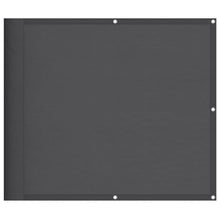 Balkonscherm 90X800 Cm 100% Polyester Oxford Antracietkleurig