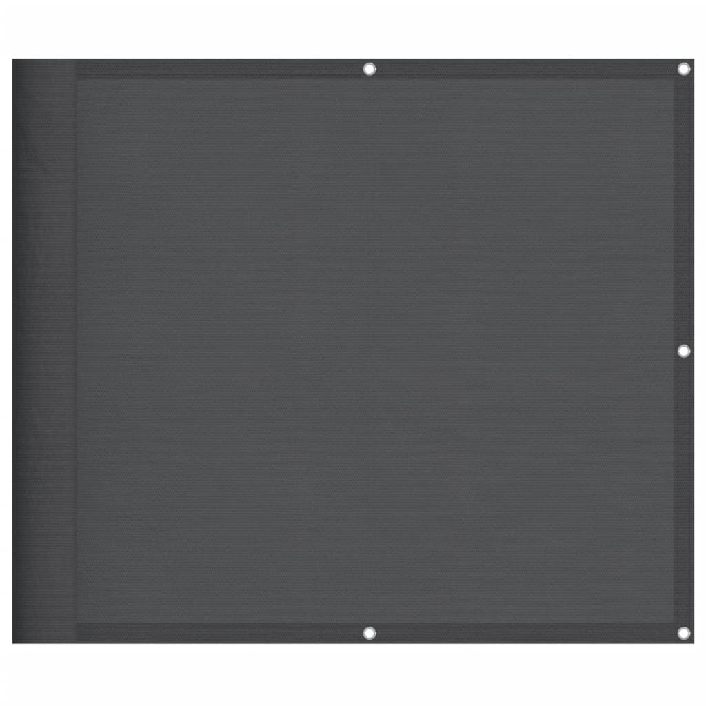 Balkonscherm 90X1000 Cm 100% Polyester Oxford Antracietkleurig