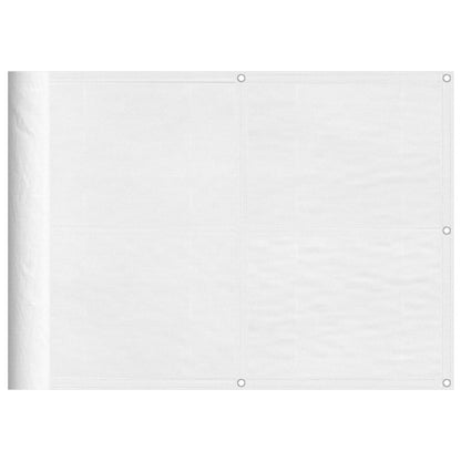 Balkonscherm 75X700 Cm 100% Polyester Oxford Wit