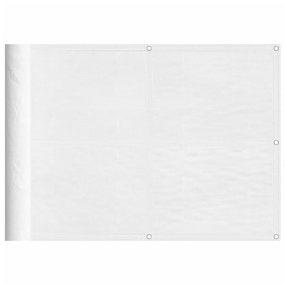 Balkonscherm 75X800 Cm 100% Polyester Oxford Wit
