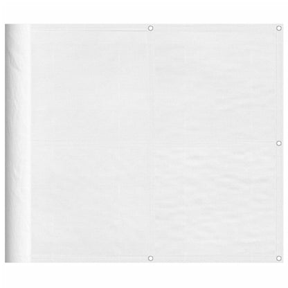 Balkonscherm 90X1000 Cm 100% Polyester Oxford Wit