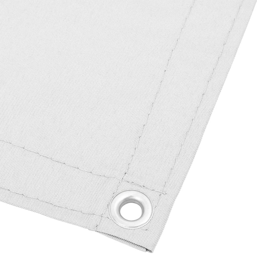 Balkonscherm 120X800 Cm 100% Polyester Oxford Wit