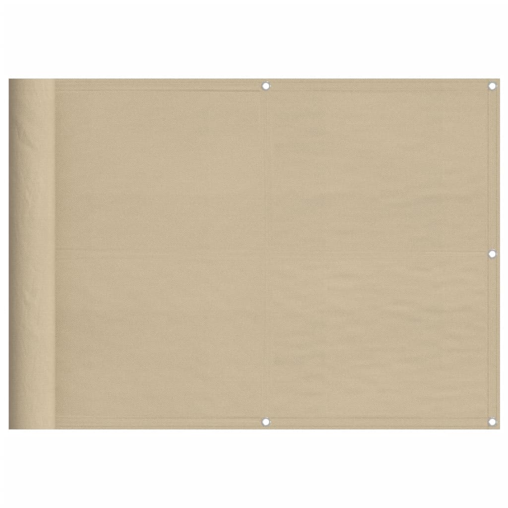 Balkonscherm 75X700 Cm 100% Polyester Oxford Beige