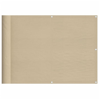 Balkonscherm 75X700 Cm 100% Polyester Oxford Beige
