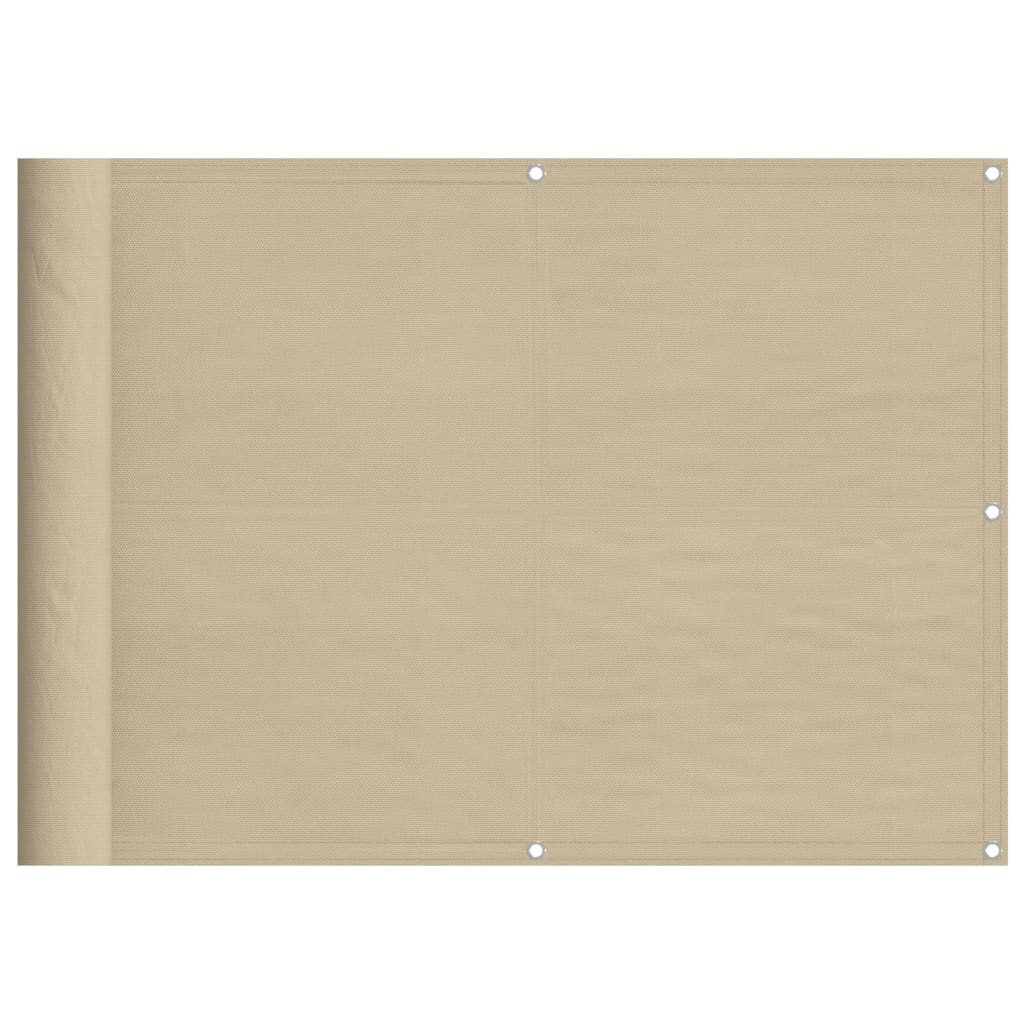 Balkonscherm 75X800 Cm 100% Polyester Oxford Beige