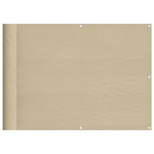 Balkonscherm 75X1000 Cm 100% Polyester Oxford Beige