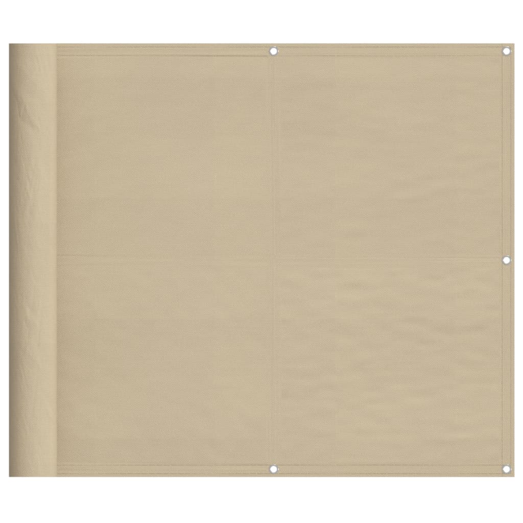 Balkonscherm 90X800 Cm 100% Polyester Oxford Beige
