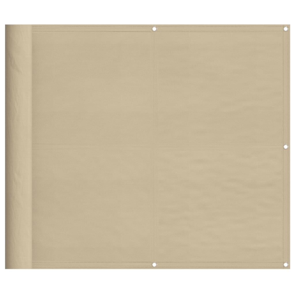 Balkonscherm 90X1000 Cm 100% Polyester Oxford Beige