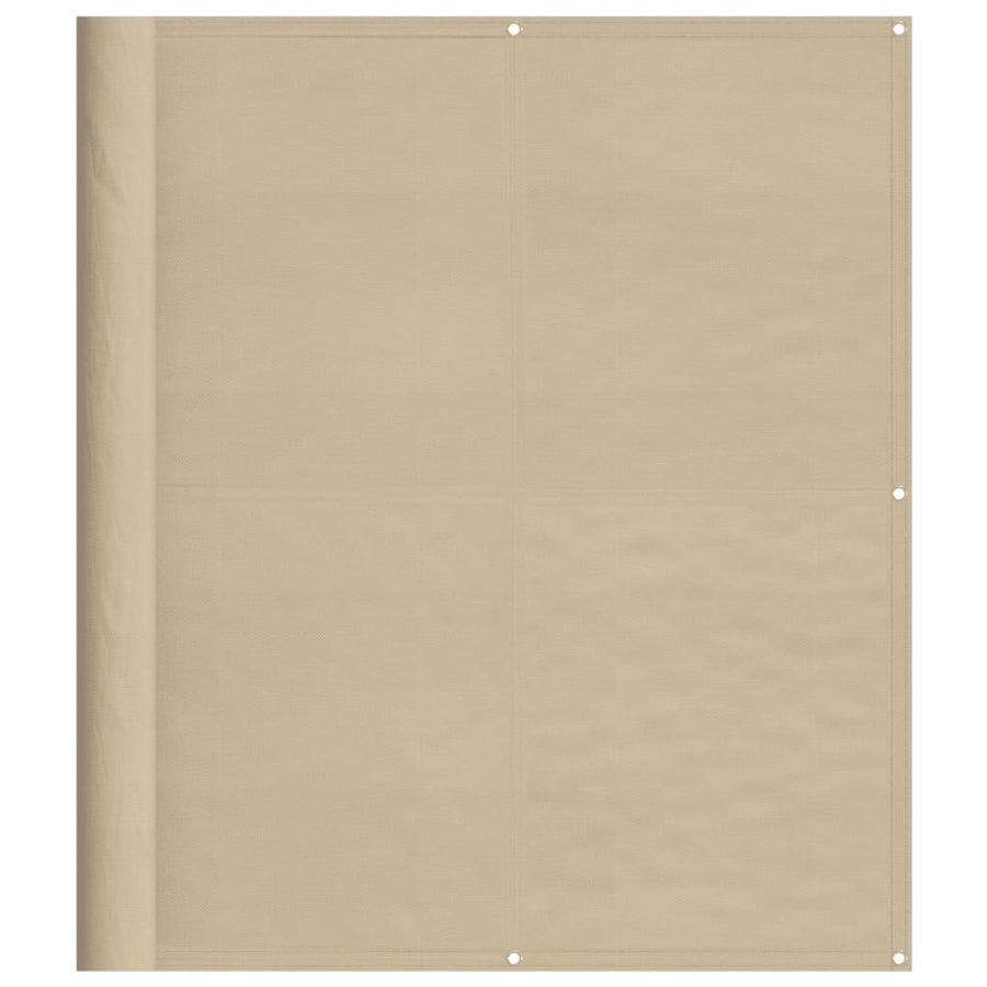 Balkonscherm 120X700 Cm 100% Polyester Oxford Beige
