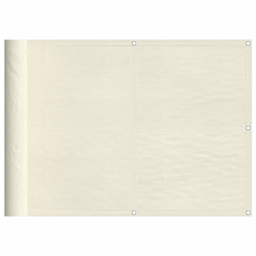 Balkonscherm 75X800 Cm 100% Polyester Oxford Crèmekleurig