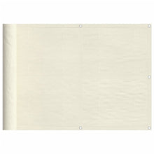 Balkonscherm 75X800 Cm 100% Polyester Oxford Crèmekleurig