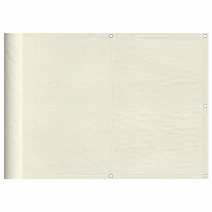 Balkonscherm 75X800 Cm 100% Polyester Oxford Crèmekleurig