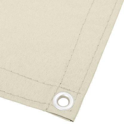 Balkonscherm 90x700 cm 100% oxford polyester crèmekleurig