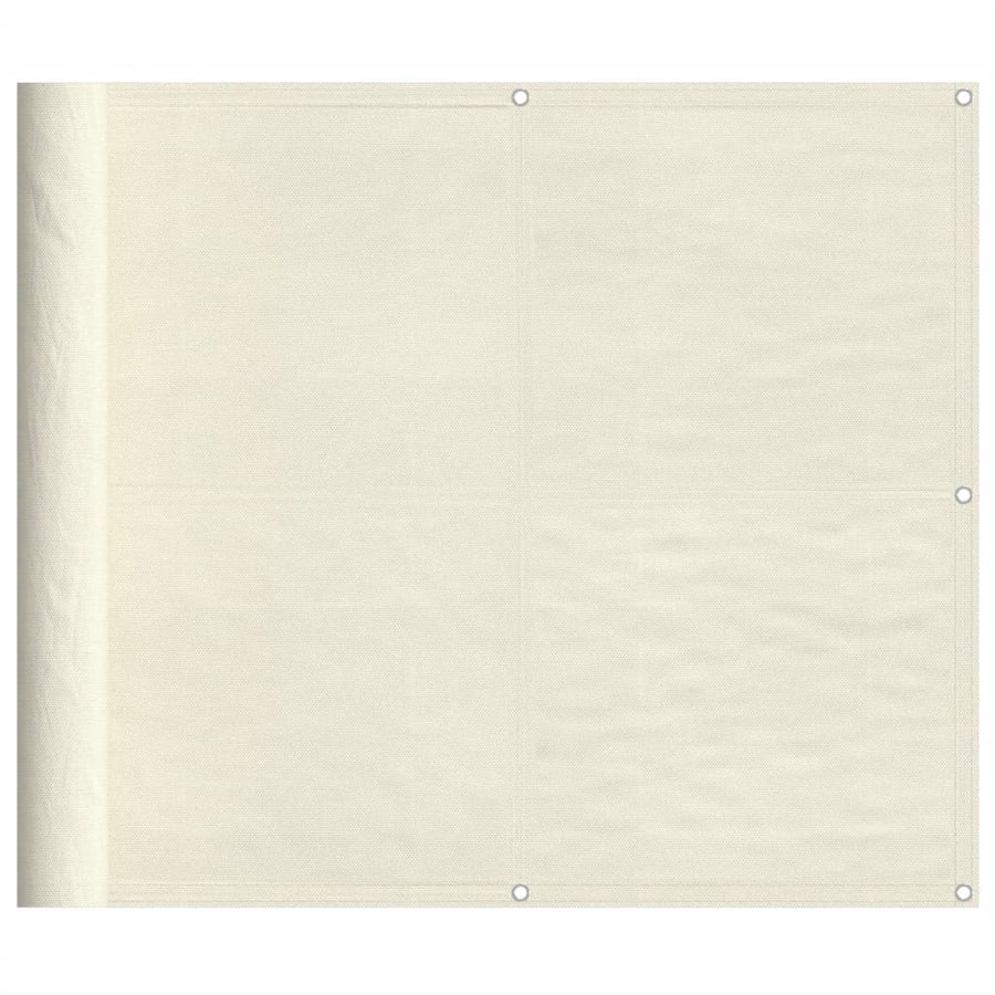Balkonscherm 90x800 cm 100% oxford polyester crèmekleurig