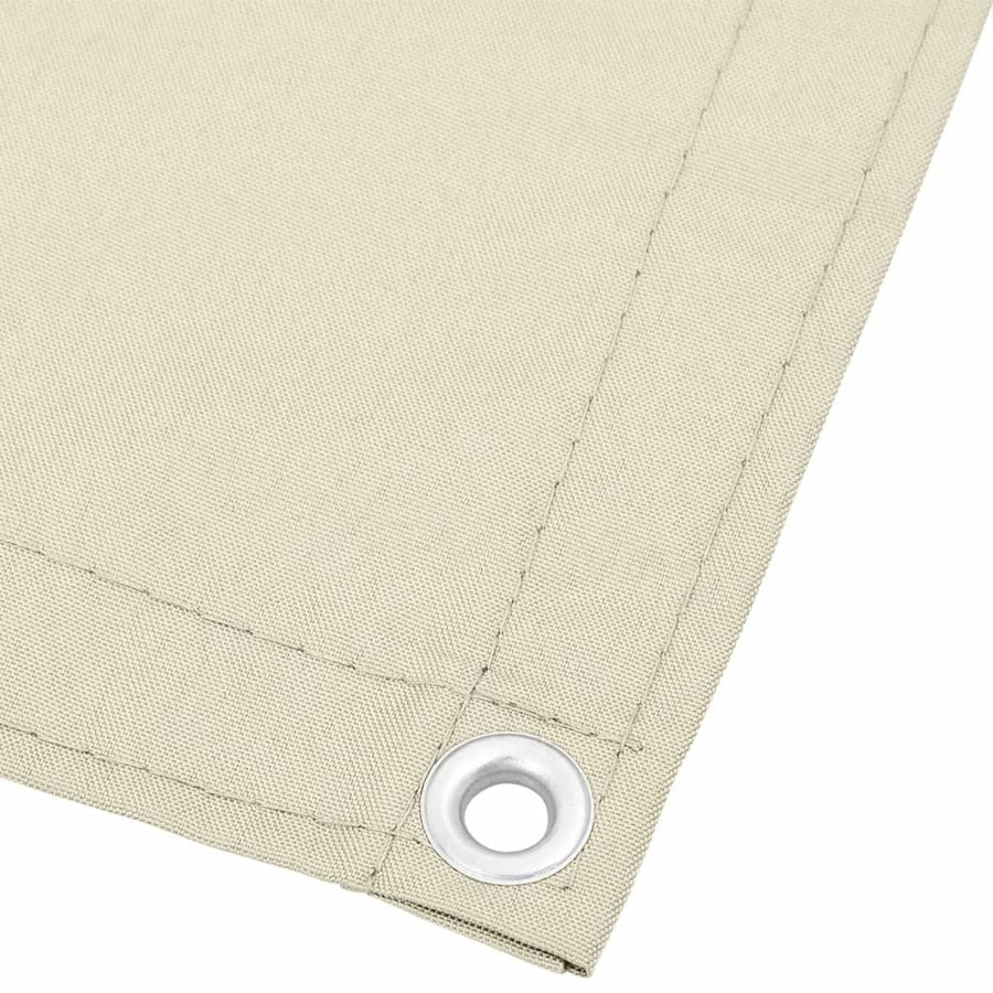 Balkonscherm 120X700 Cm 100% Polyester Oxford Crèmekleurig