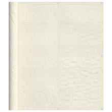 Balkonscherm 120X800 Cm 100% Polyester Oxford Crèmekleurig