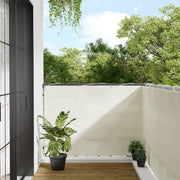 Balkonscherm 120x800 cm crèmekleurig oxford polyester