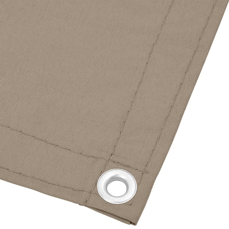 Balkonscherm 75X700 Cm 100% Polyester Oxford Taupe