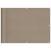 Balkonscherm 75X800 Cm 100% Polyester Oxford Taupe