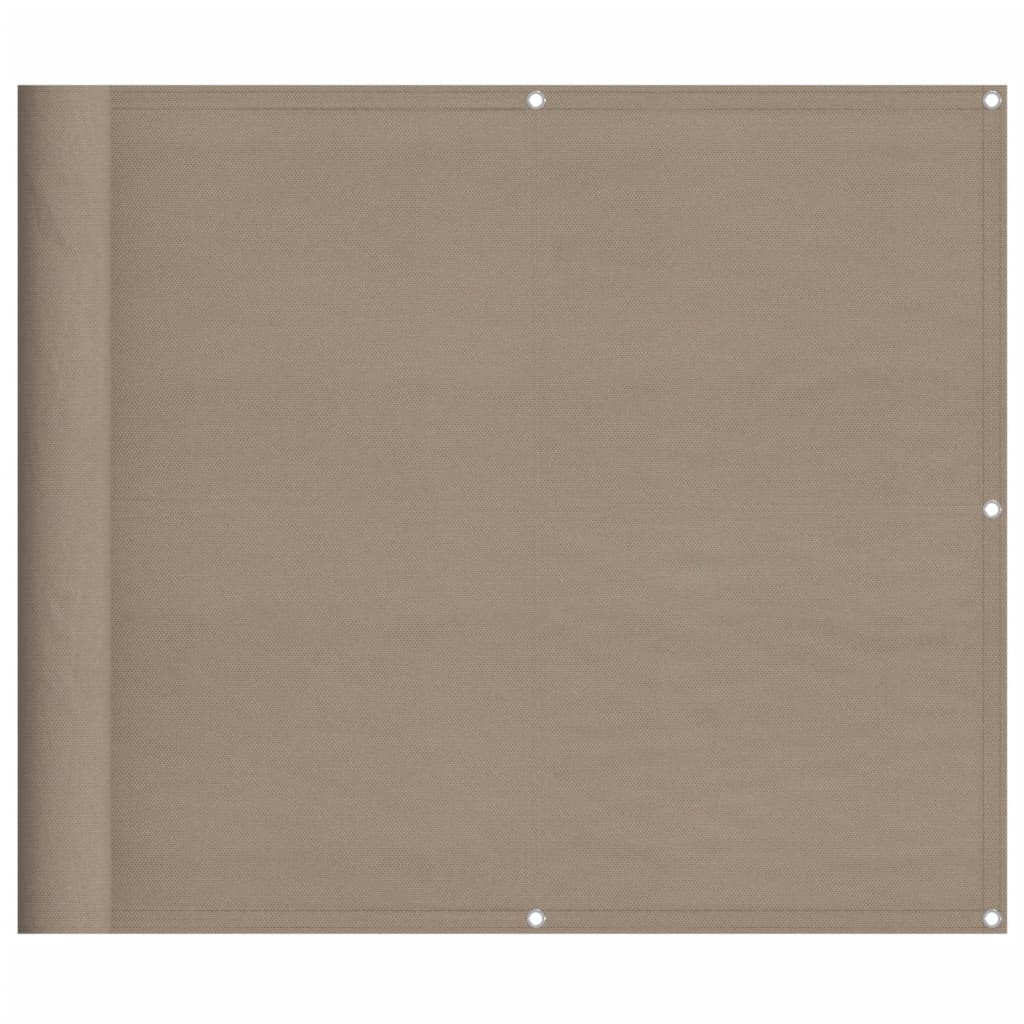 Balkonscherm 90X700 Cm 100% Polyester Oxford Taupe