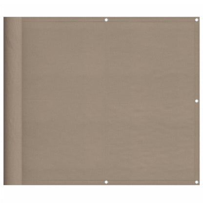 Balkonscherm 90X700 Cm 100% Polyester Oxford Taupe