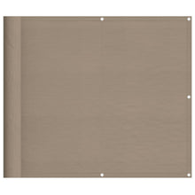 Balkonscherm 90X1000 Cm 100% Polyester Oxford Taupe