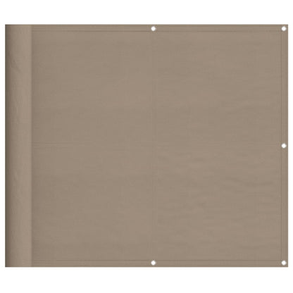 Balkonscherm 90X1000 Cm 100% Polyester Oxford Taupe
