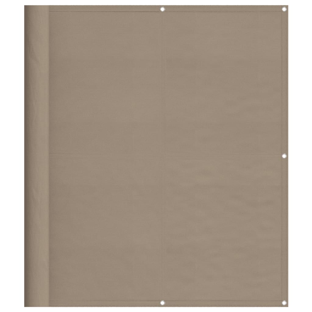 Balkonscherm 120X700 Cm 100% Polyester Oxford Taupe