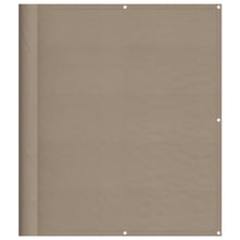 Balkonscherm 120X700 Cm 100% Polyester Oxford Taupe