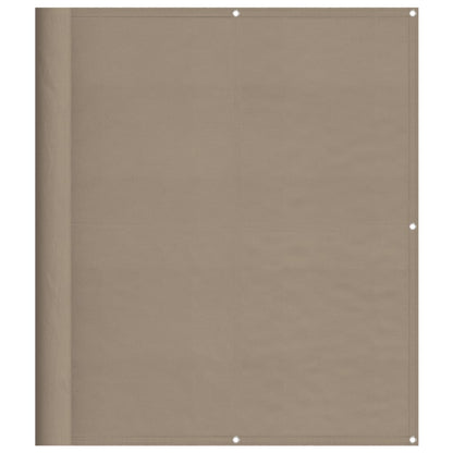 Balkonscherm 120X700 Cm 100% Polyester Oxford Taupe