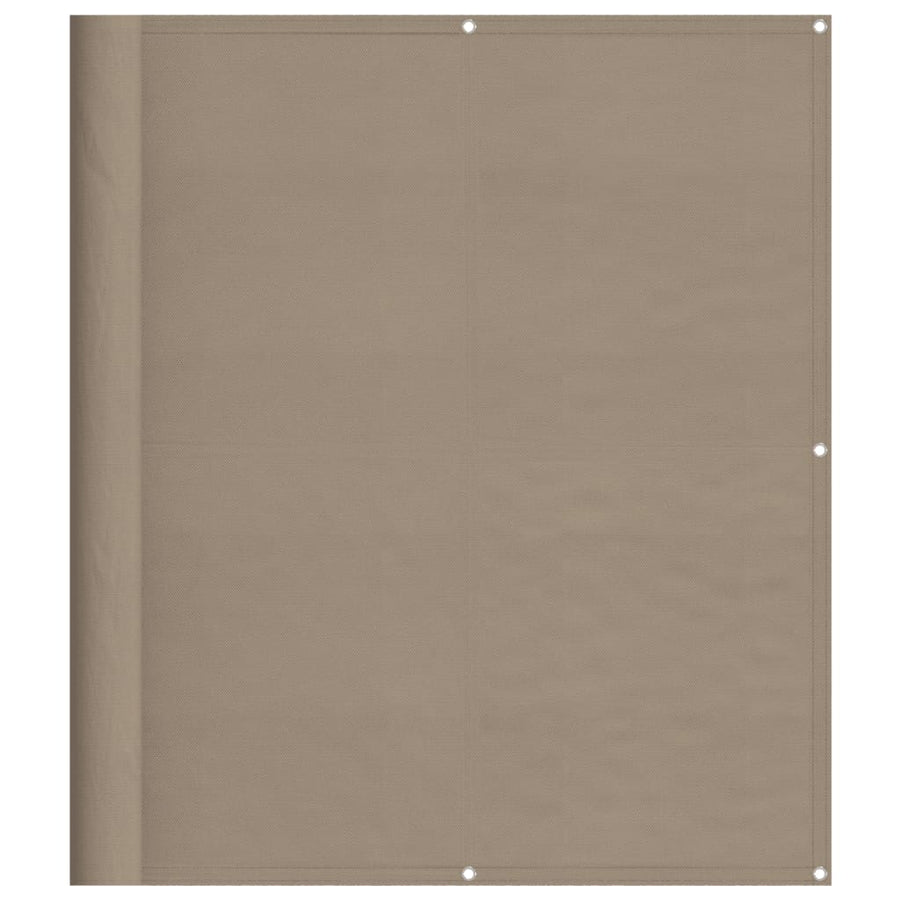 Balkonscherm 120X700 Cm 100% Polyester Oxford Taupe