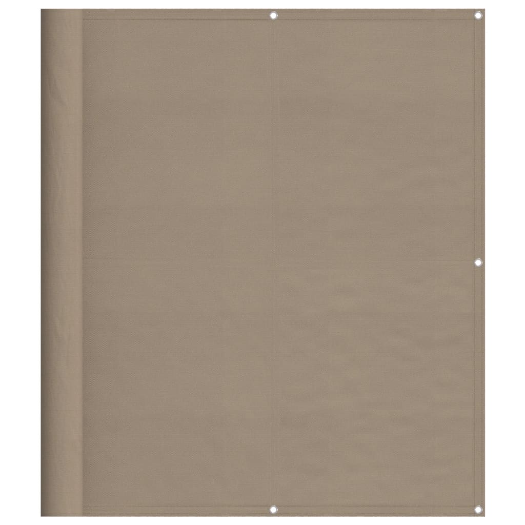 Balkonscherm 120X800 Cm 100% Polyester Oxford Taupe