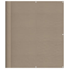 Balkonscherm 120X800 Cm 100% Polyester Oxford Taupe