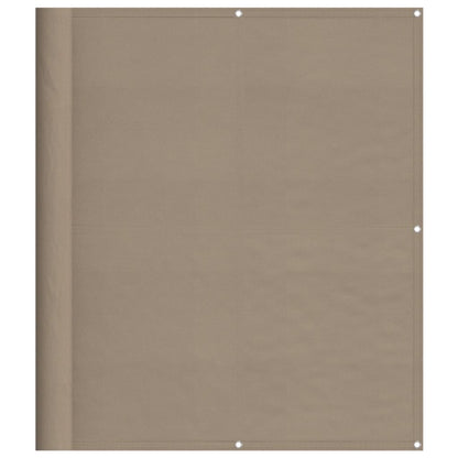 Balkonscherm 120X800 Cm 100% Polyester Oxford Taupe