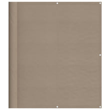 Balkonscherm 120X1000 Cm 100% Polyester Oxford Taupe