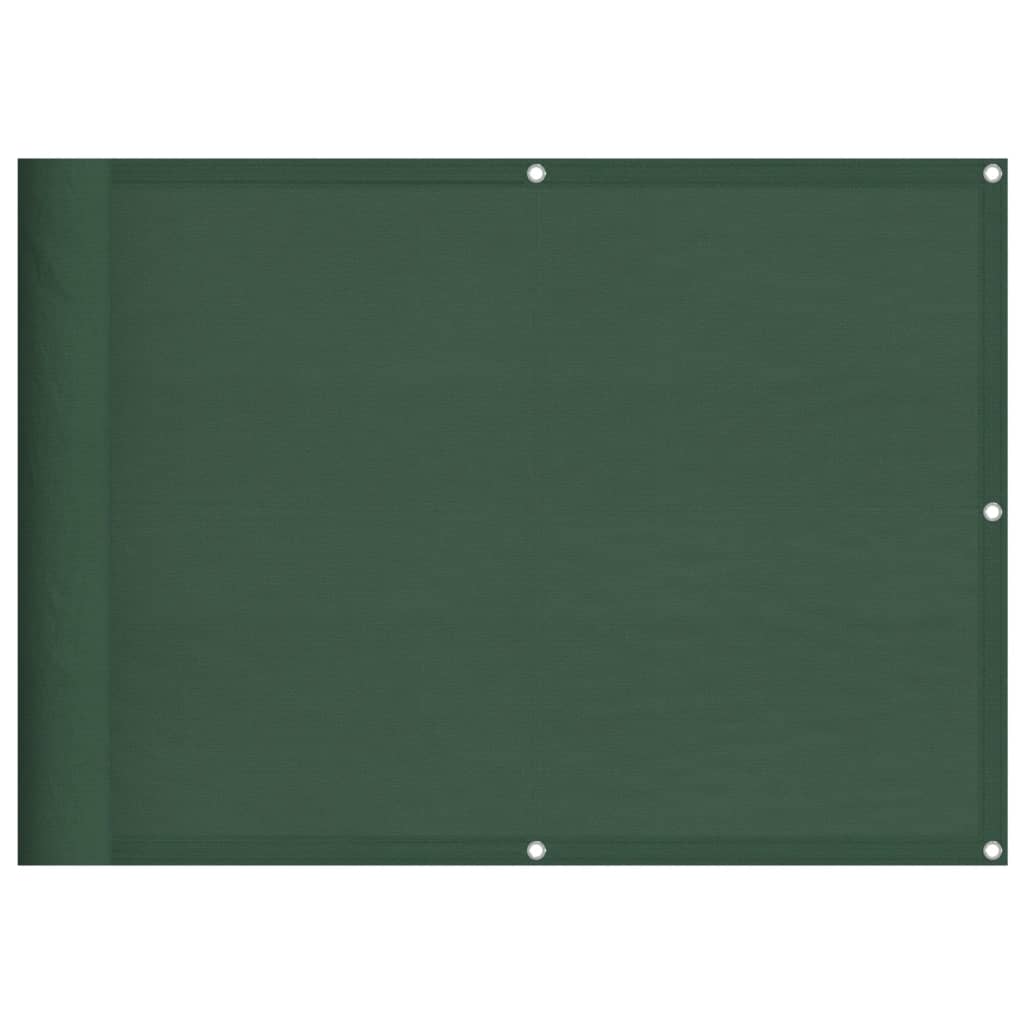 Balkonscherm 75X800 Cm 100% Polyester Oxford Donkergroen